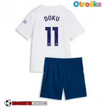 Otroške Nogometnih dresov Manchester City Jeremy Doku #11 Tretji 2026-27 Kratki rokavi (+ hlače)